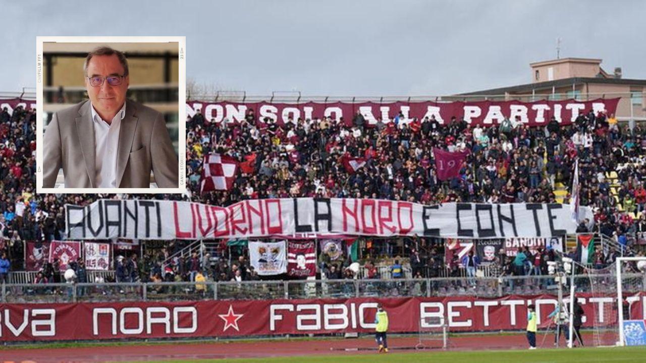 
	Andrea Locatelli e la curva nord del Livorno

