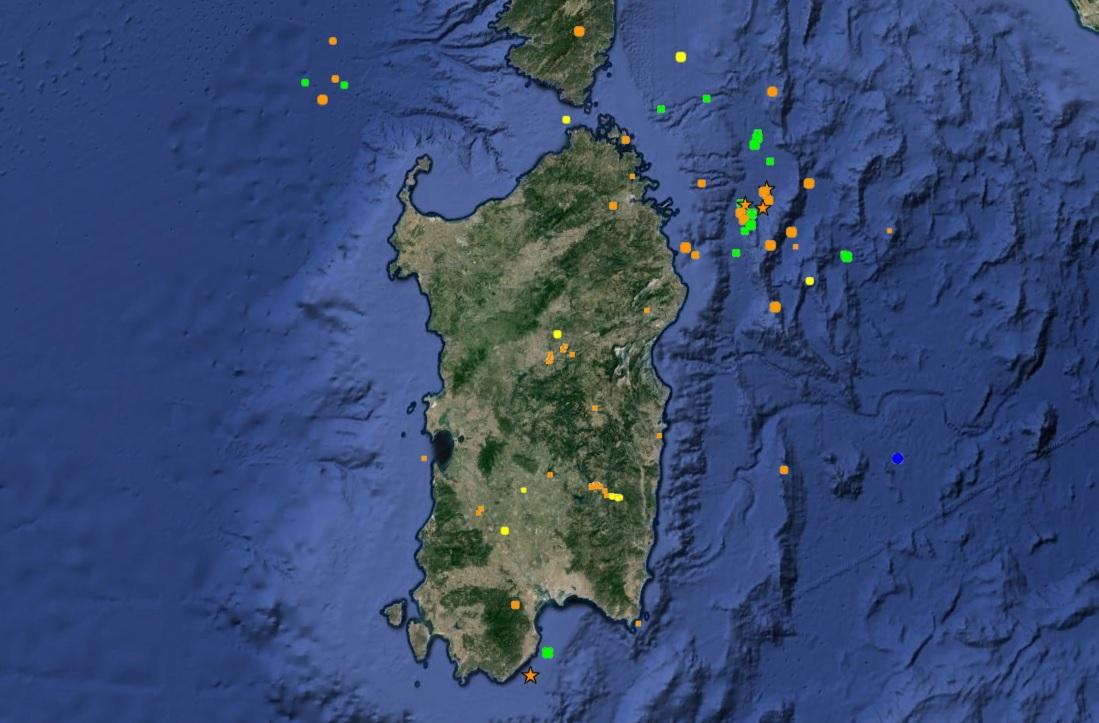 Tutti i terremoti avvenuti in Sardegna, il più forte nel 2000