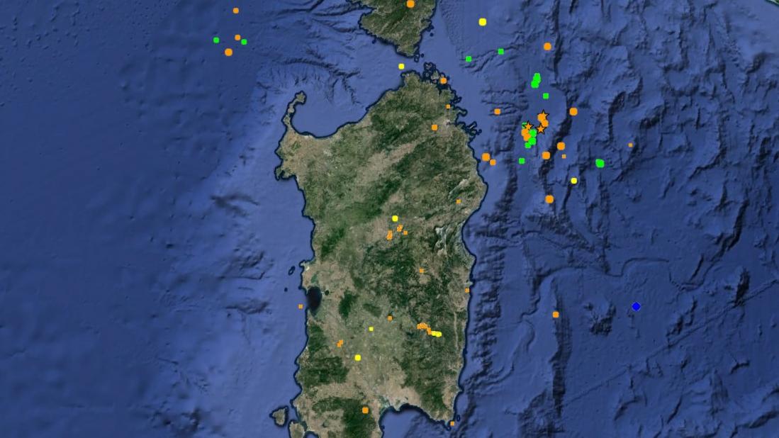 Tutti i terremoti avvenuti in Sardegna, il più forte nel 2000