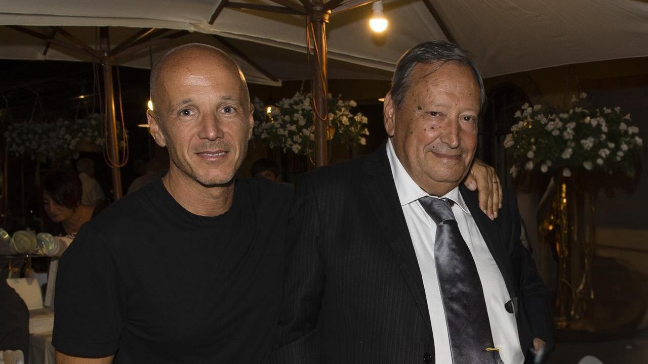 
	Francesco Landini col padre Mauro scomparso un anno e mezzo fa

