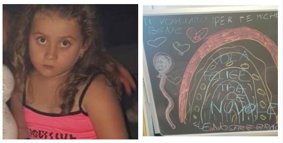 
	Michela Nunziata, accanto il disegno per lei dagli amici

