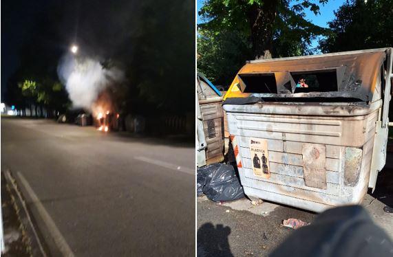 Cassonetto bruciato a Pontelagoscuro, vandali ancora in azione