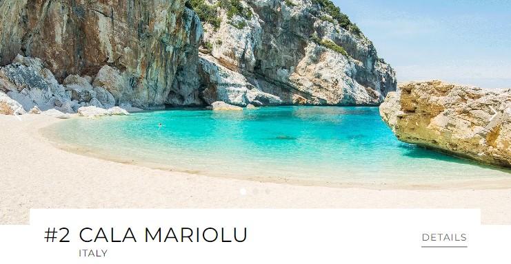 Cala Mariolu è la seconda spiaggia più bella del mondo, prima in Europa