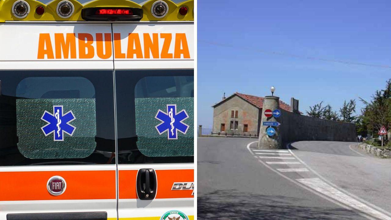 
	A destra un tratto del Passo del Muraglione

