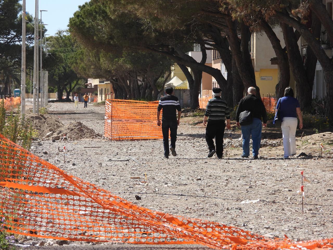 
	Il cantiere ieri nel pomeriggio (foto fgp)

