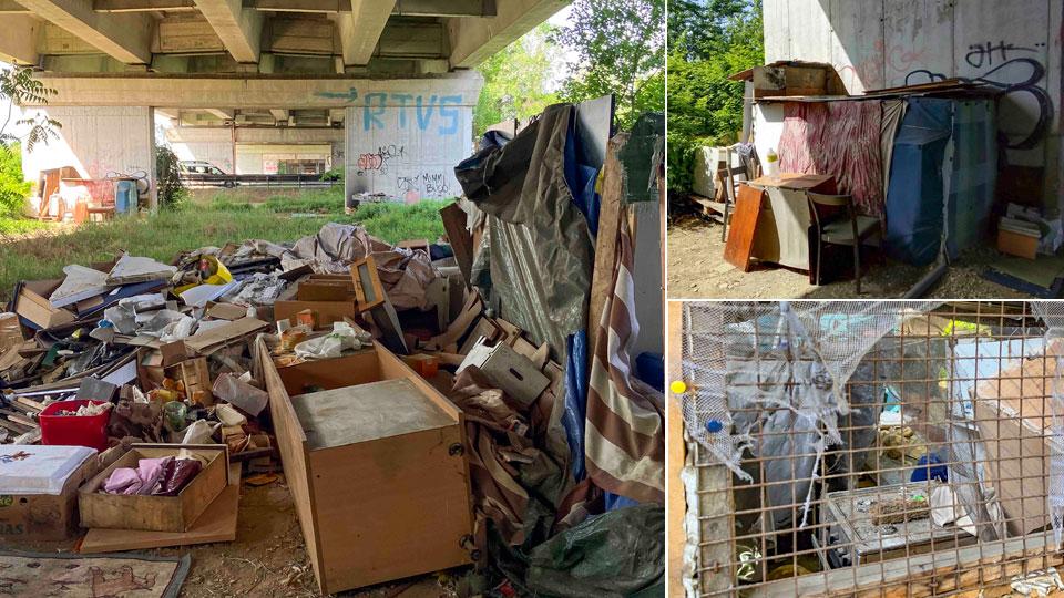 Una “favela” nata sotto la Fi-Pi-Li a pochi metri da cinema e albergo
