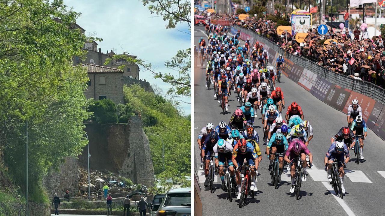 Crollo delle mura a Volterra, il Giro d’Italia mostrerà la frana: ecco il nuovo percorso