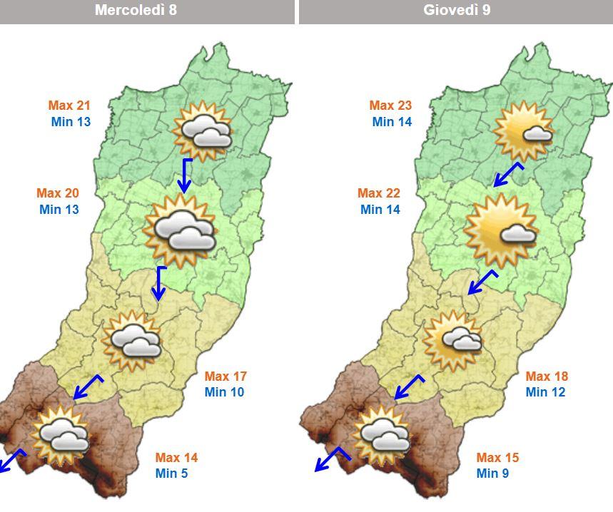 Tempo ancora variabile, ma il fine settimana è senza pioggia