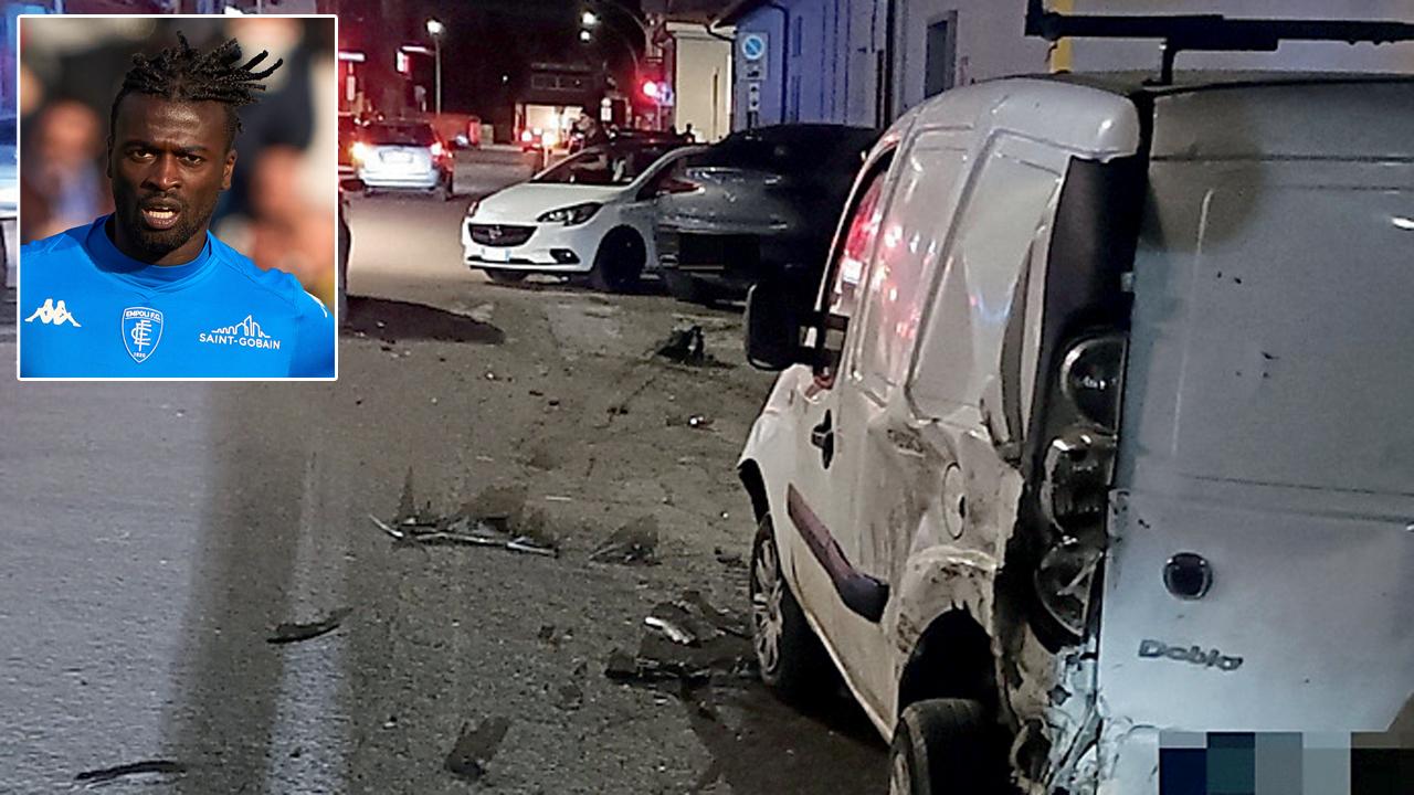 Empoli, la macchina di Niang si schianta contro tre veicoli: è il secondo incidente in tre mesi