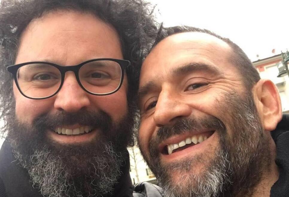 
	Gonippo Bramerini insieme a Simone Cristicchi

