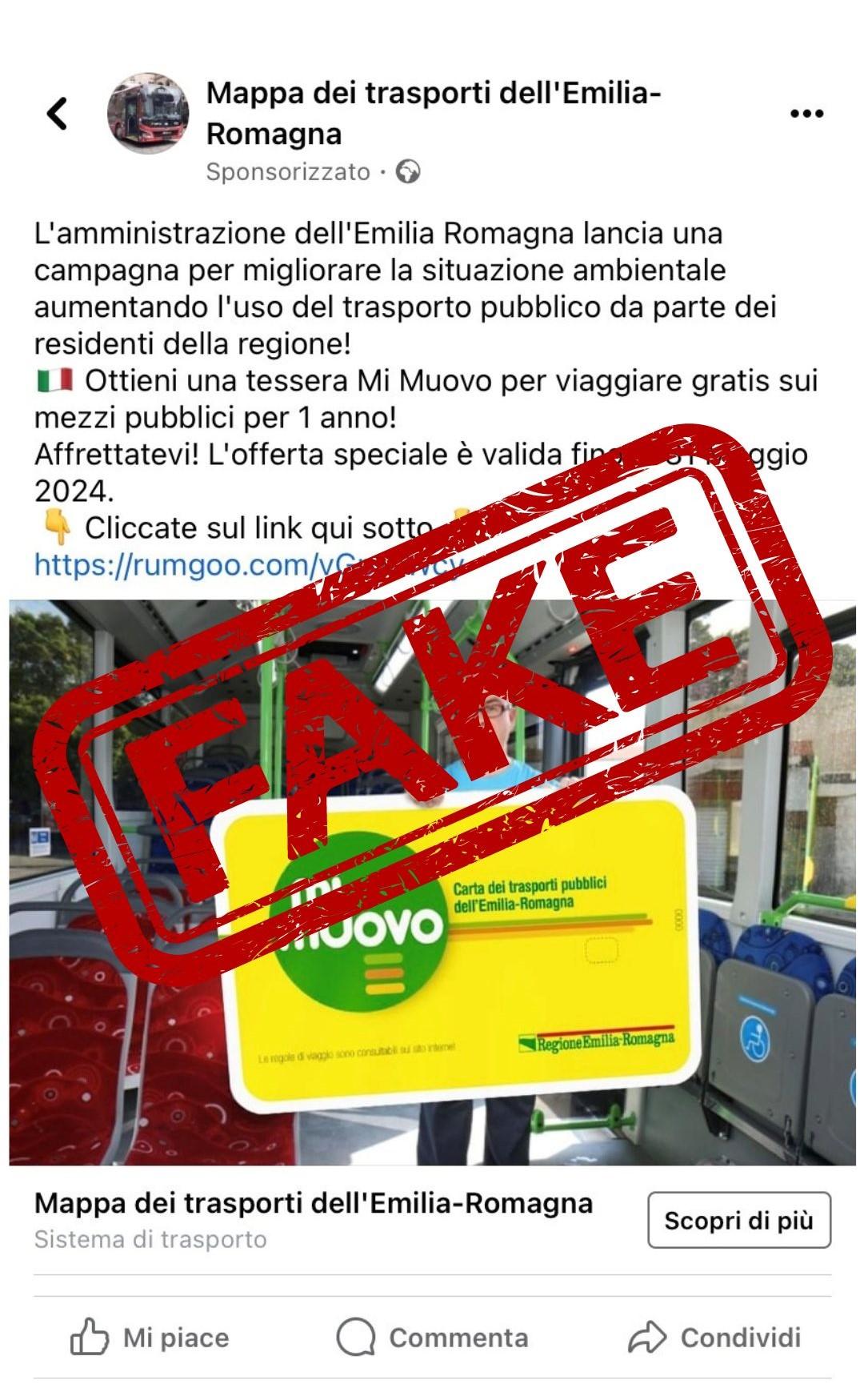 Bus e treni regionali gratis, il post sui social è una fake news: «Attenti, è una truffa»