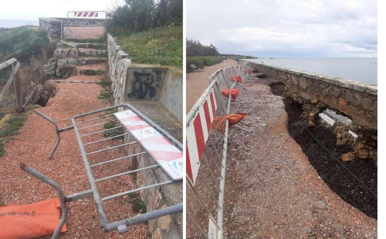 Livorno, Antignano e la sua passeggiata sul mare: 29 transenne in un km. Si attendono i lavori