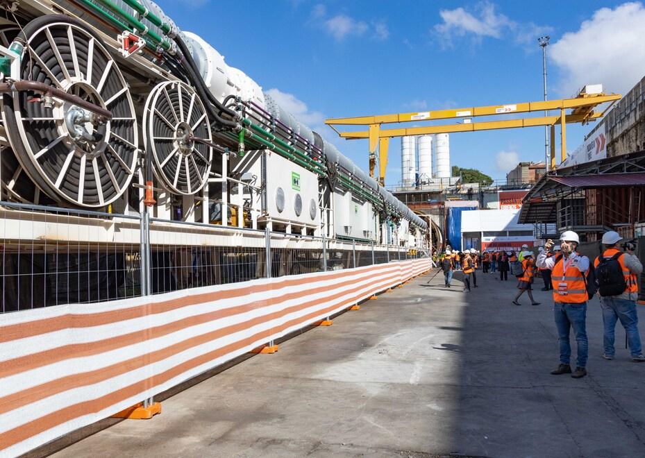 Il cantiere della Tav a Campo di Marte