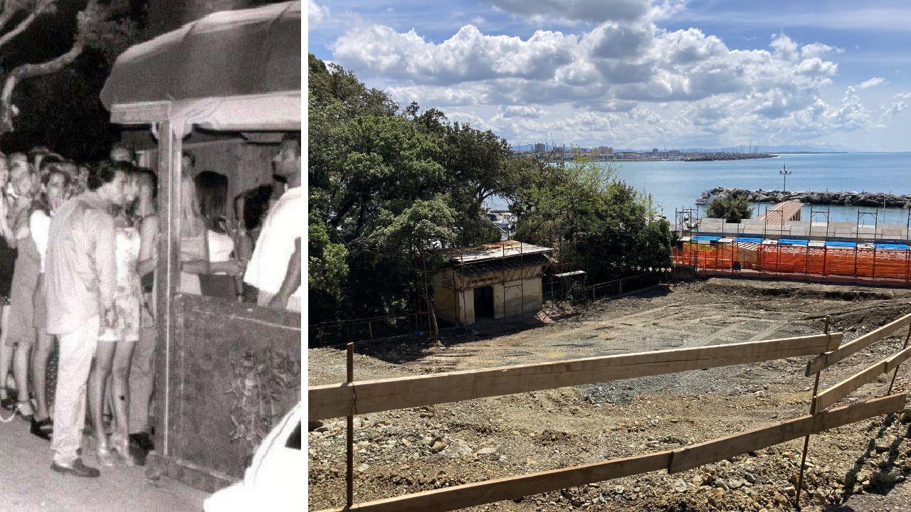 L’ex discoteca Ciucheba rasa al suolo: lo scorcio che ora si apre verso il mare è un pieno di nostalgia