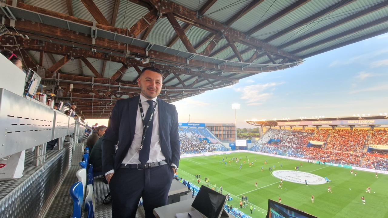
	Mauro Gabbrielli allo stadio di Reggio Emilia

