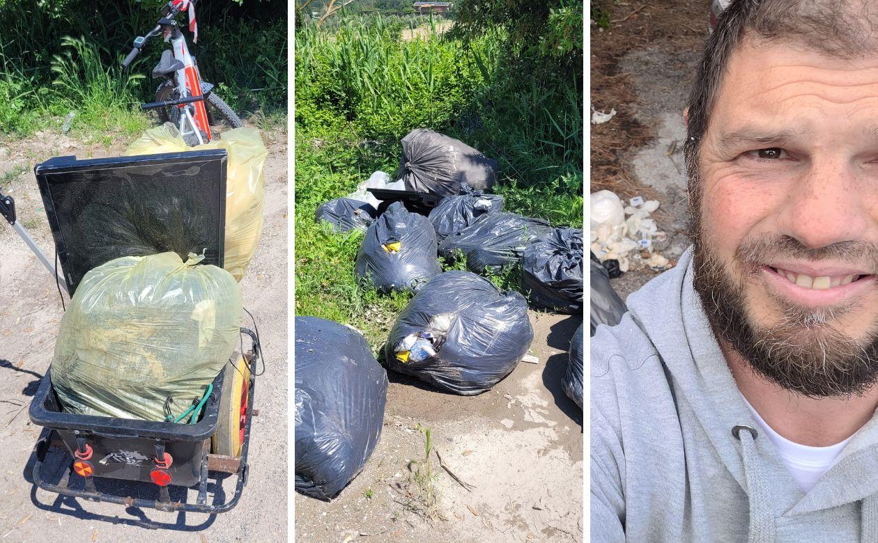 Livorno, Mr Green “acchiapparifiuti” in via delle Sorgenti