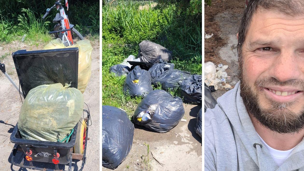 Livorno, Mr Green “acchiapparifiuti” in via delle Sorgenti