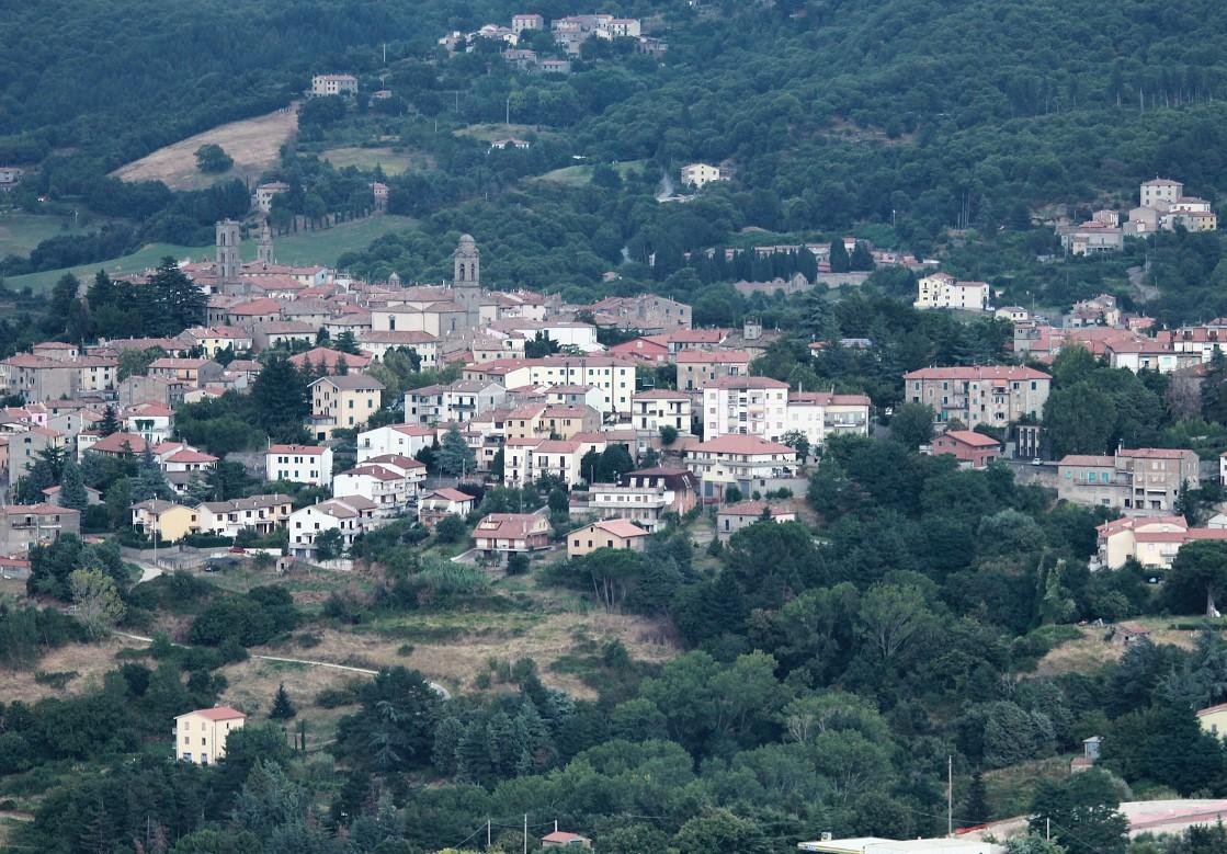 Una veduta di Castel del Piano