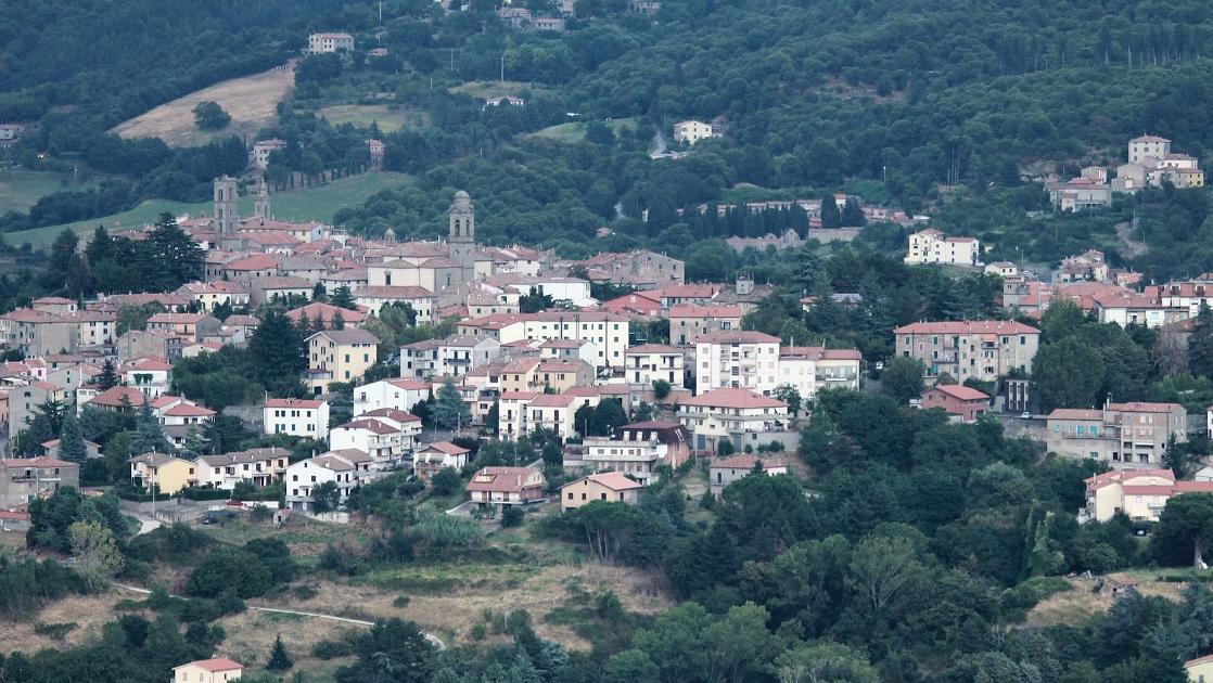 Una veduta di Castel del Piano