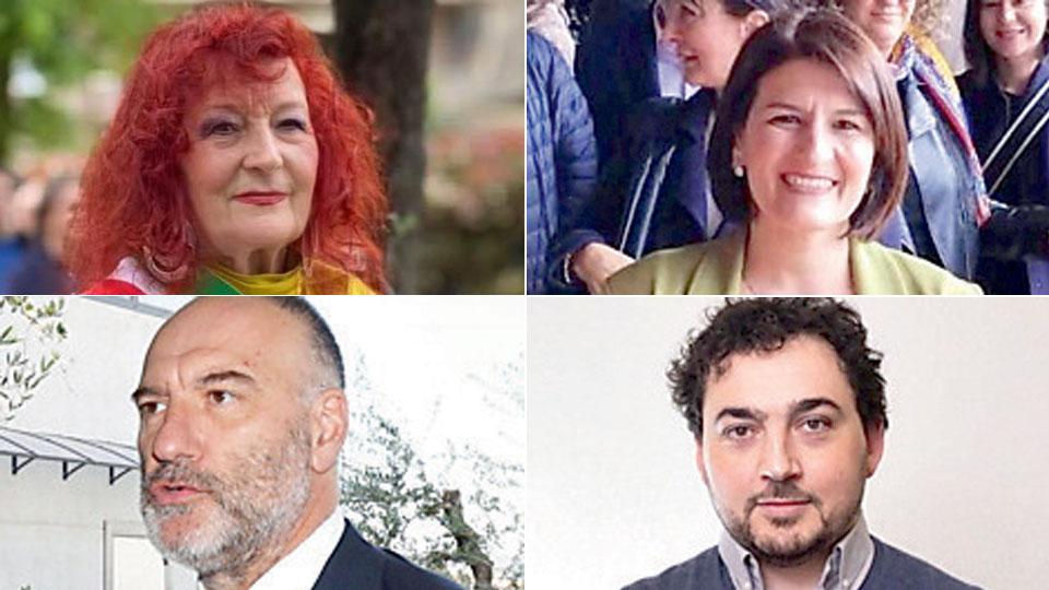 Sopra per Massa e Cozzile: Marzia Niccoli ed Elena Maltagliati; sotto per Chiesina Uzzanese Fabo Berti e Carlo Cortesi