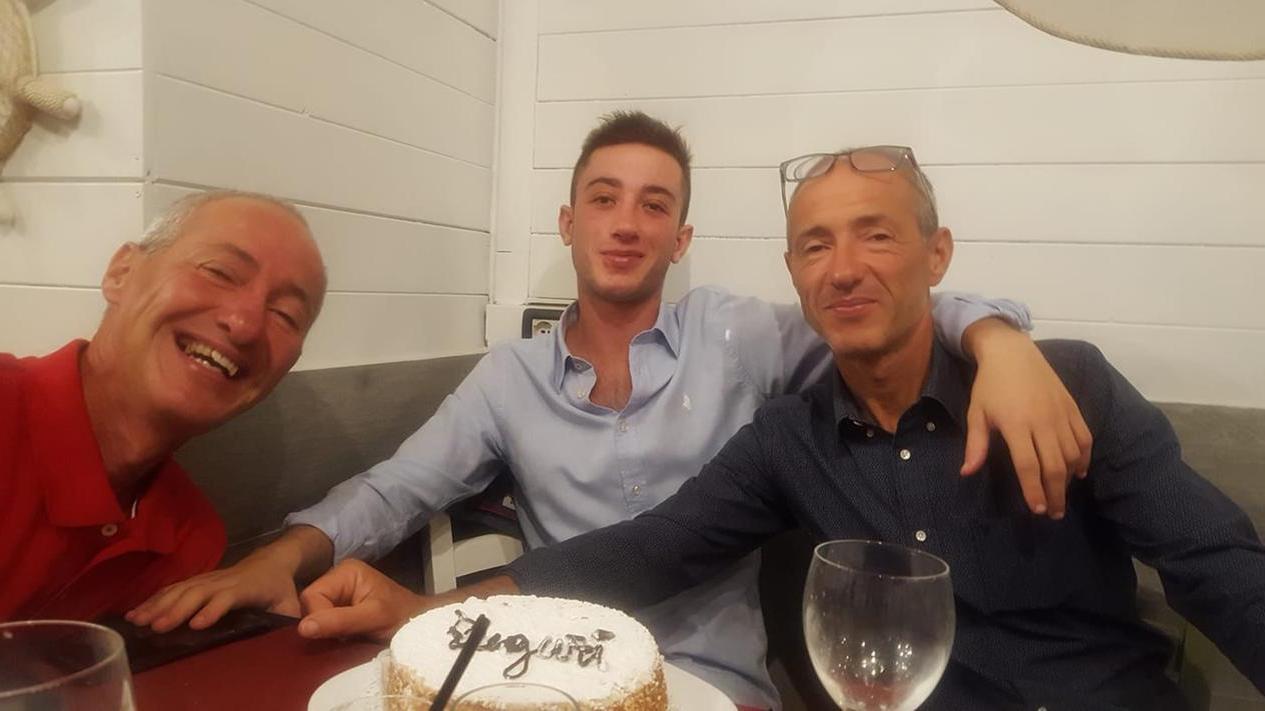 Da sinistra Alessandro, Lorenzo e Maurizio Vannucci