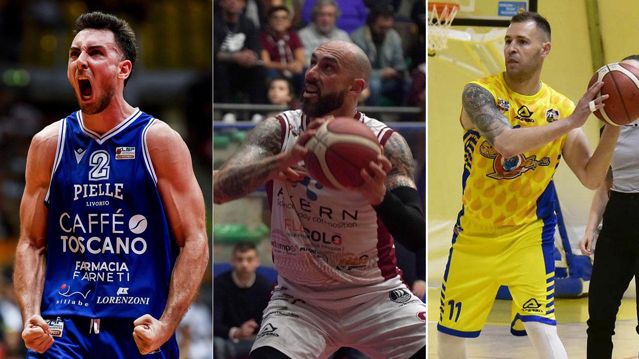 Da sinistra Chiarini, Fantoni e Venucci. Tre dei protagonisti della stagione