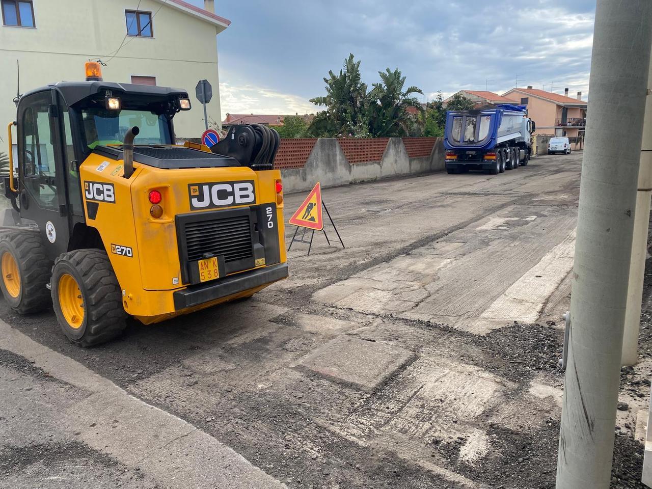 
	I mezzi impegnati negli interventi di bitumazione

