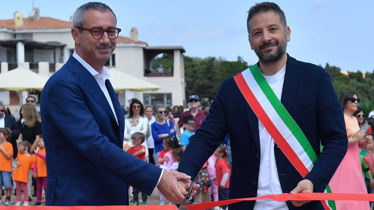 Mario Ferraro e Roberto Ragnedda al taglio del nastro (foto Emanuele Perrone)