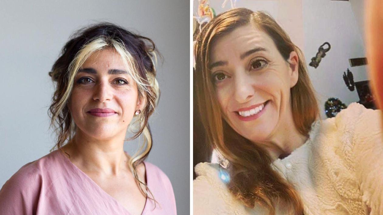 Le due registe Lara Gallo a sinistra e Francesca Sorrentino a destra