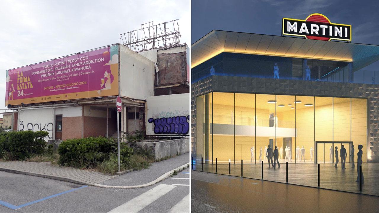 Come si presenta oggi e come diventerà l’ex Arlecchno di Lido di Camaiore