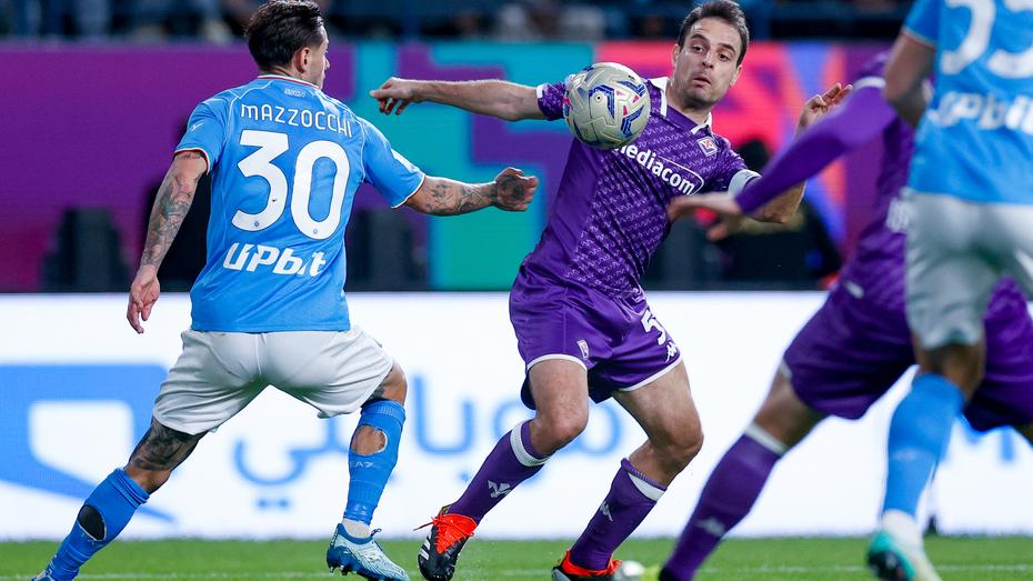 Un momento della semifinale di supercoppa tra Napoli e Fiorentina del 18 gennaio scorso
