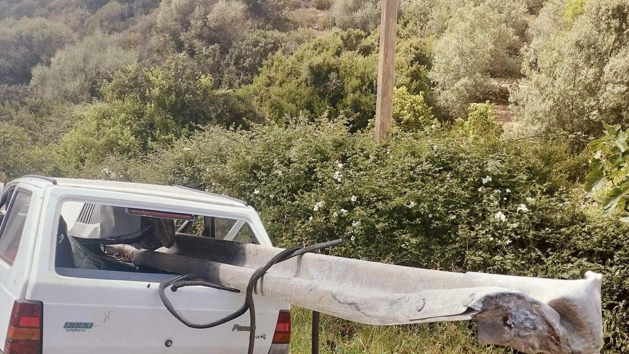 La Panda dopo l'impatto