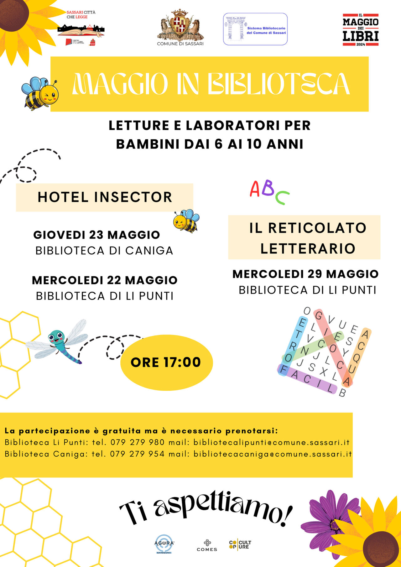 Sassari, a Li Punti e Caniga tre incontri per appassionare i bambini alla lettura
