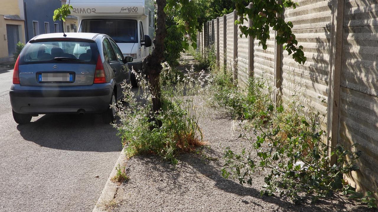 Un tratto di via Olbia