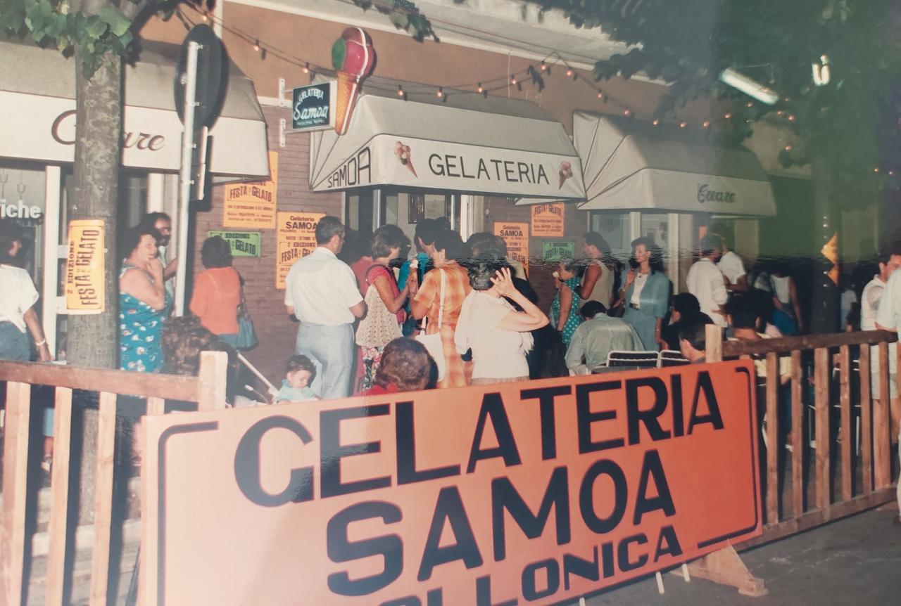 
	Una delle prime iconiche &ldquo;Feste del gelato&rdquo; alla fine degli anni Ottanta

