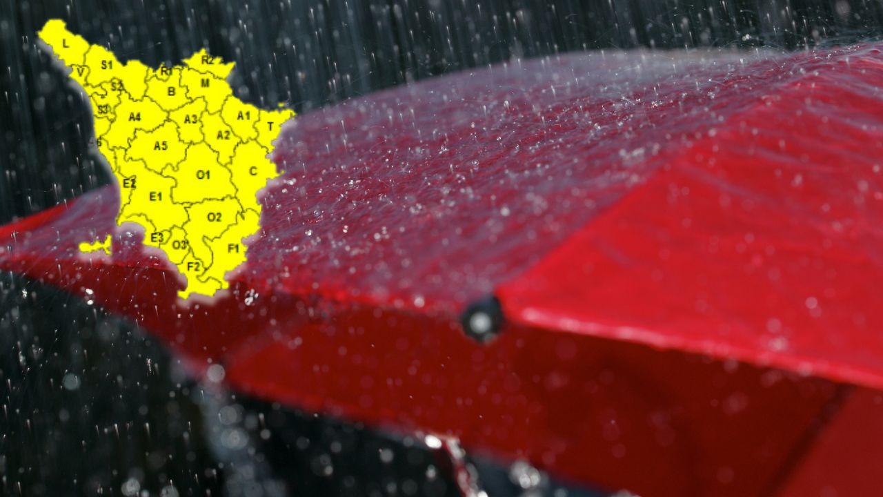 Meteo, ancora temporali e vento: codice giallo in Toscana