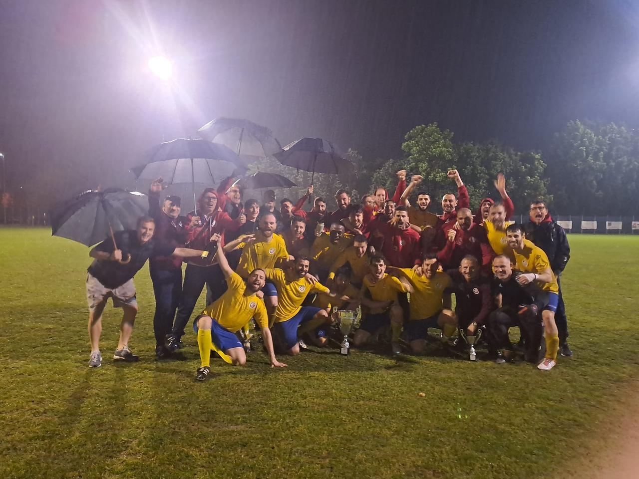 
	I Kickers Narnali festeggiano al termine della finale


