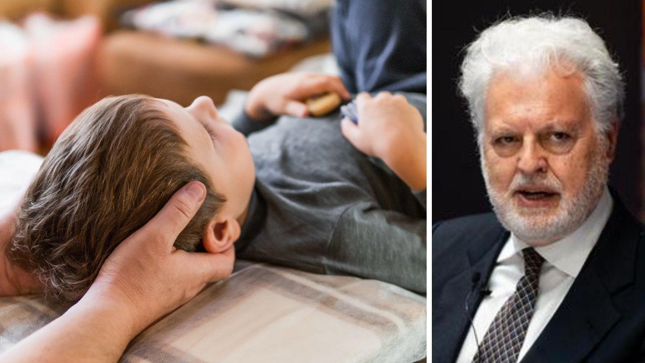 
	Il professor Claudio Spinelli e i controlli su un bambino

