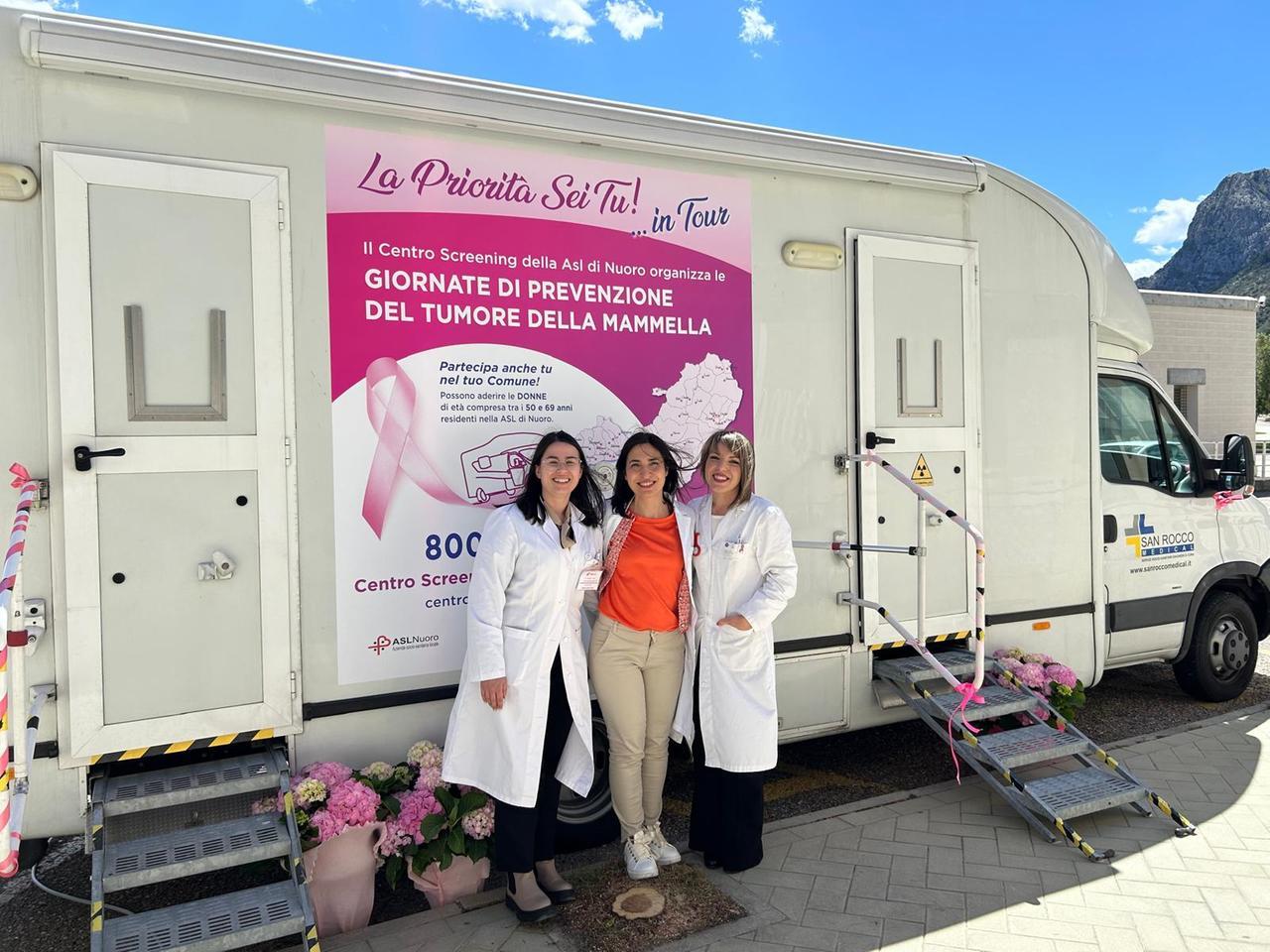 Mammo-camper, nel Nuorese raggiunte più di settecento pazienti