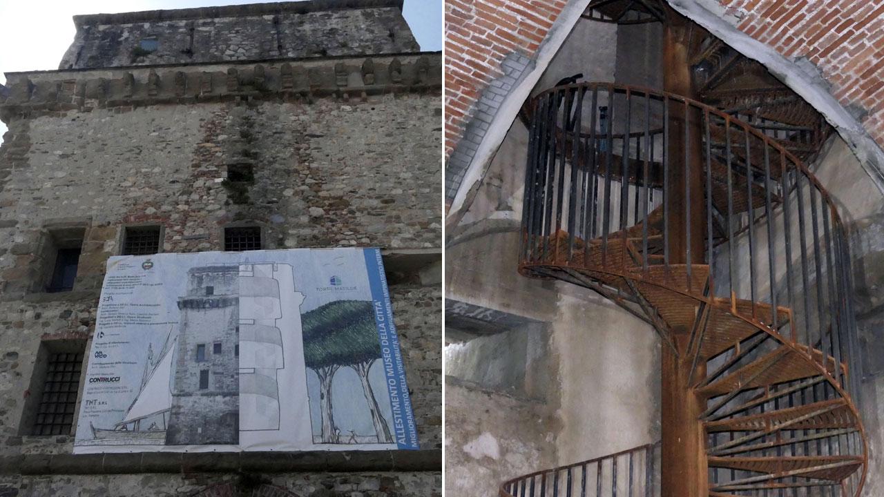 La Torre Matilde, costruita nel 1172, è stata oggetto di lavori finanziati dalla Fondazione CariLu sia all’esterno che all’interno (foto Paglianti) e l'interno