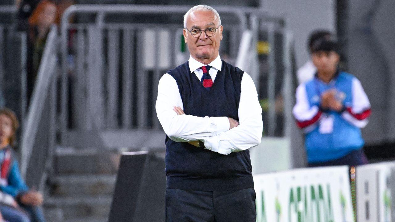 
	Mister Claudio Ranieri commosso prima del match con la Fiorentina

