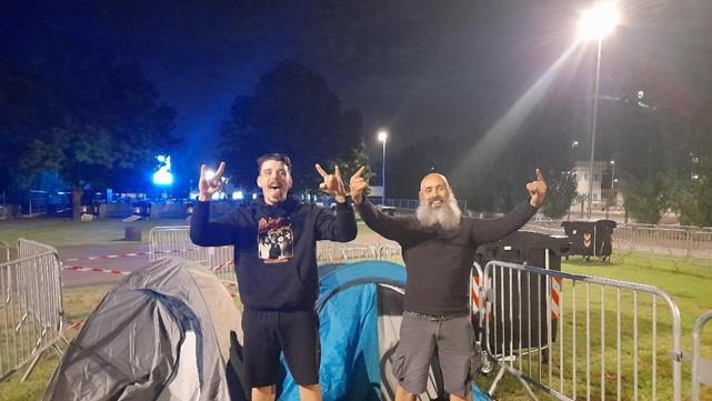Concerto degli Ac/Dc, Alessio e Luca i primi fan arrivati a Reggio Emilia