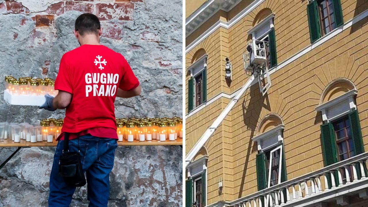 La preparazione della tradizionale festa in città