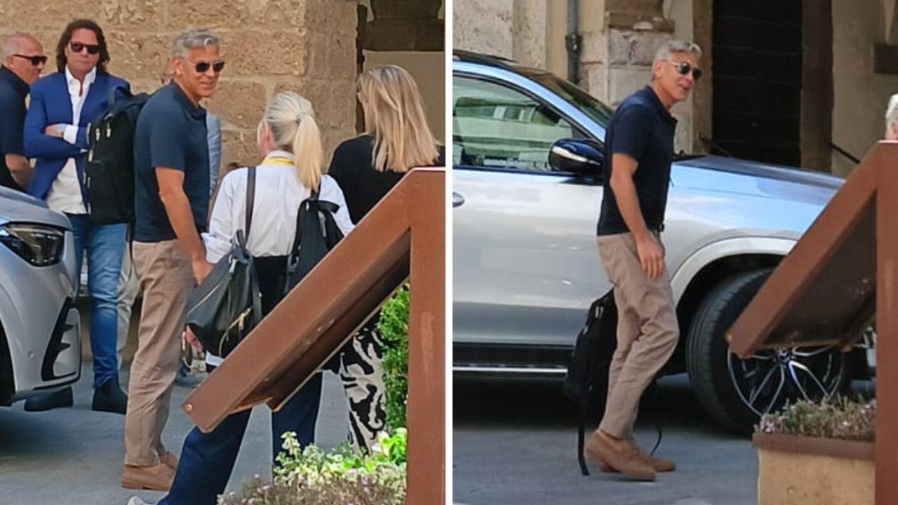 George Clooney in Maremma, le riprese del film nel borgo: dove è possibile incontrarlo – Video