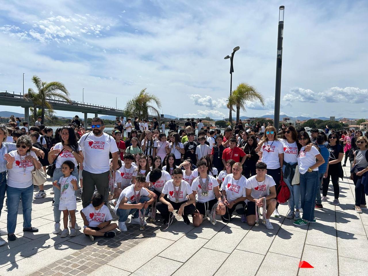 Olbia, in 600 per ricordare Achille: «Lo sport significa amicizia»