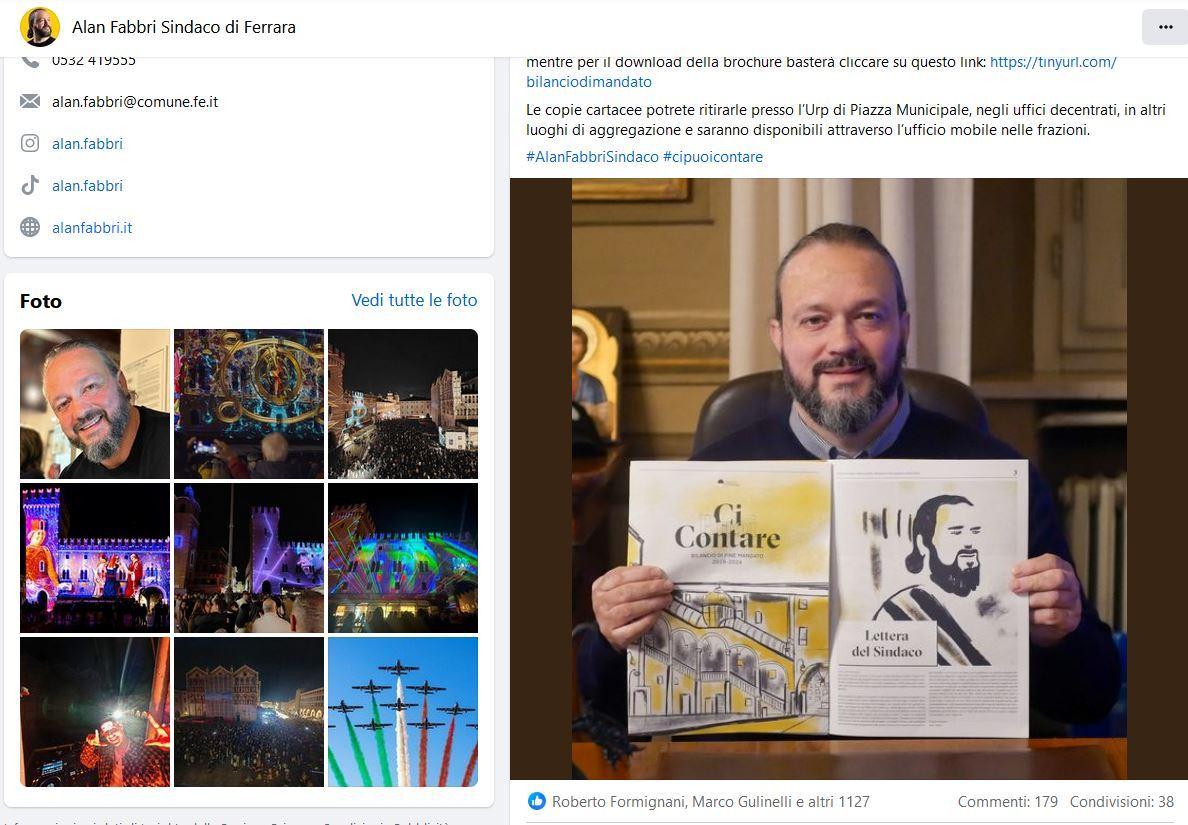 Ferrara, Comune e sindaco sanzionati dall’Agcom per la propaganda