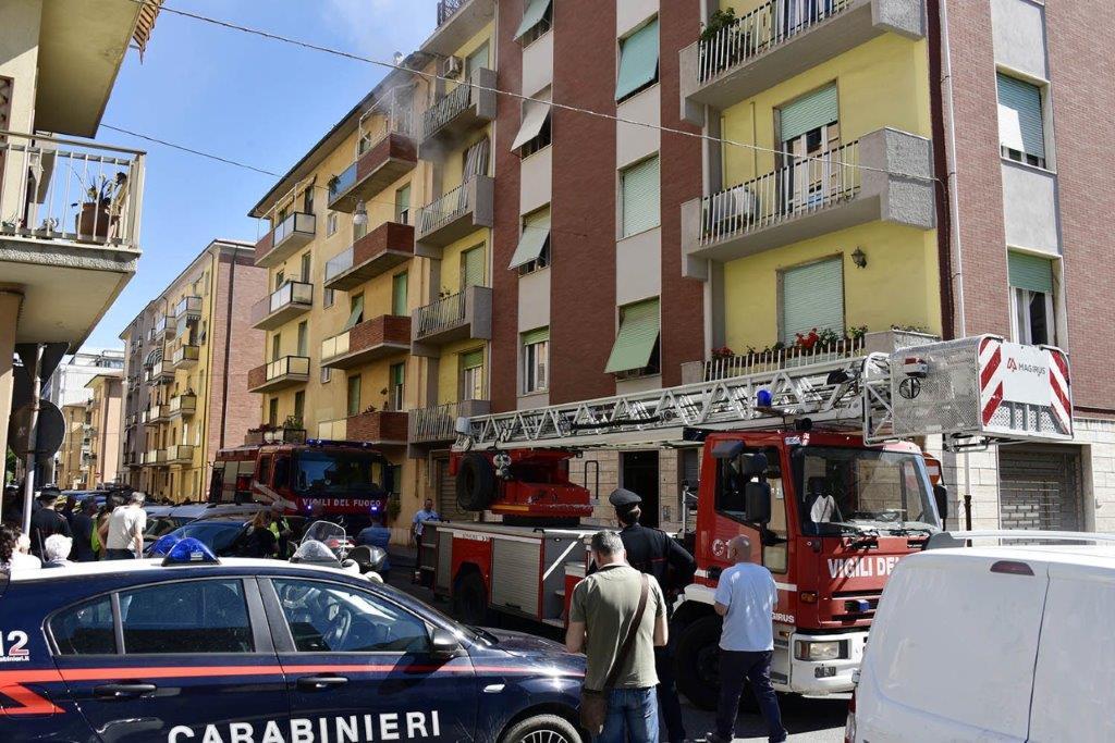 
	Via L&rsquo;Hermite dopo l&rsquo;incendio di mercoled&igrave; scorso (Foto Pabar)

