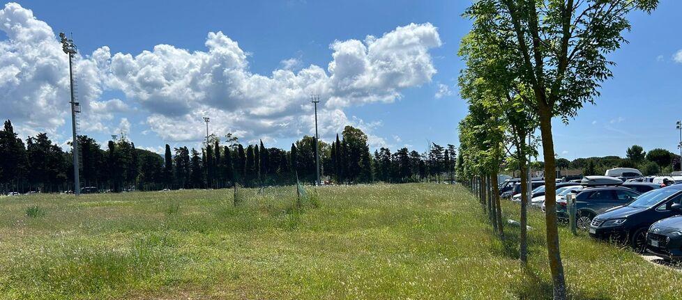 
	L'area destinata a parcheggio temporaneo

