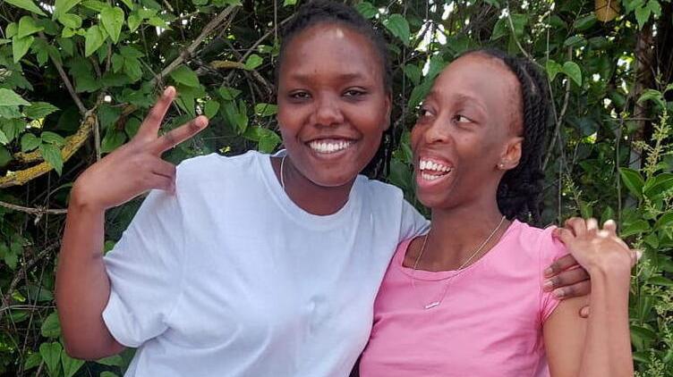 A sinistra Dorcas Mutundu, a destra Jasmine Mphela