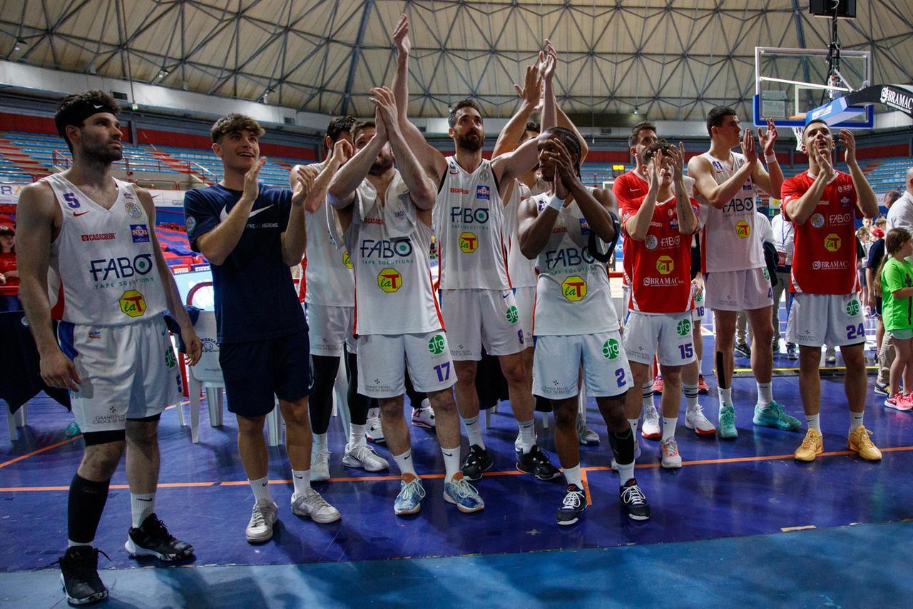 
	L'esultanza a fine partita (foto Nucci)

